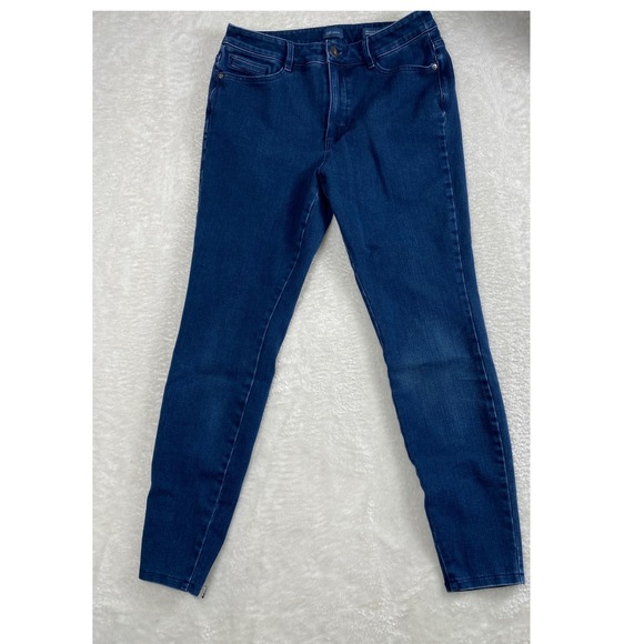 J.Jill Denim Premium-Flex‎ Women's High-Rise Leggings Dark Wash Jeans Size 10 - Picture 1 of 6